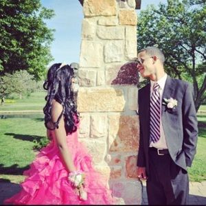 Allure Hot Pink Prom/ Quinceanera Gown